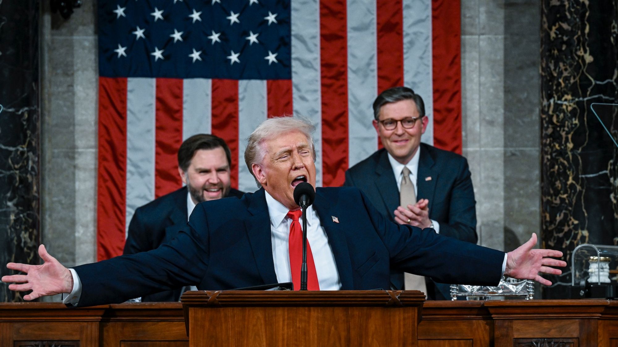 ‘A Força Espacial é meu bebê’: Trump elogia o espaço militar no Estado da União, mas ignora o lançamento da tripulação lunar Artemis 2