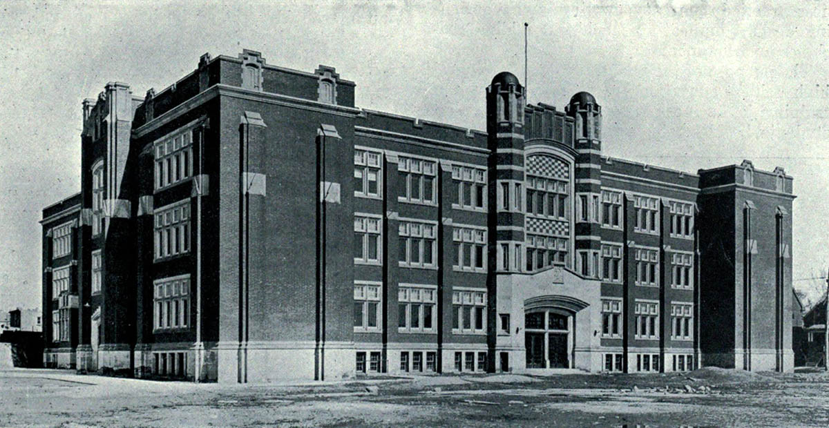 1916 – Escola Secundária de Comércio e Finanças, Toronto, Canadá – Arquitetura de Ontário, Edifícios