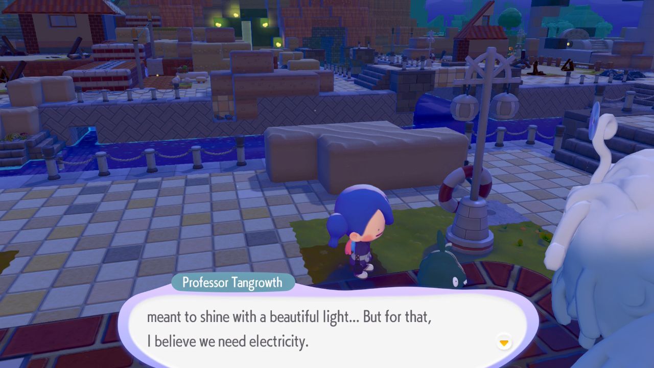 Pokémon Pokopia – Como restaurar a eletricidade e completar a praia sombria