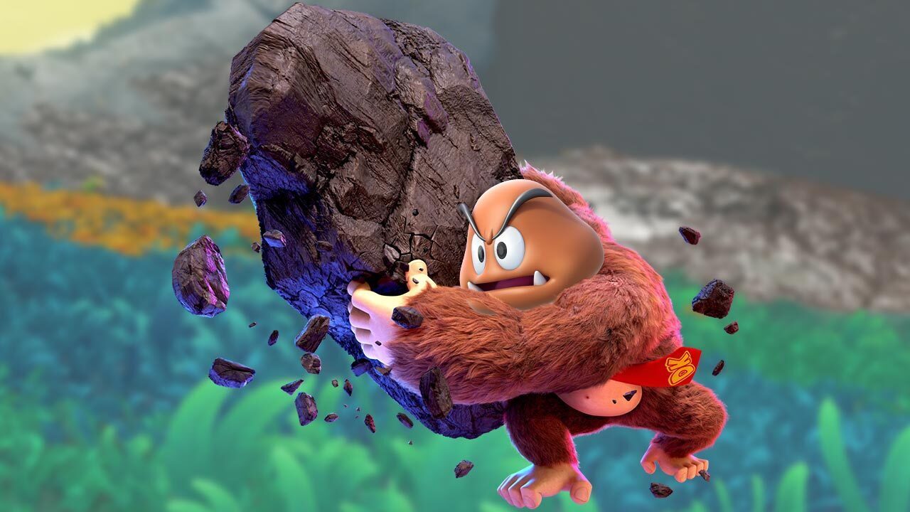 Donkey Kong Bananza começou como um Goomba com punhos gigantes
