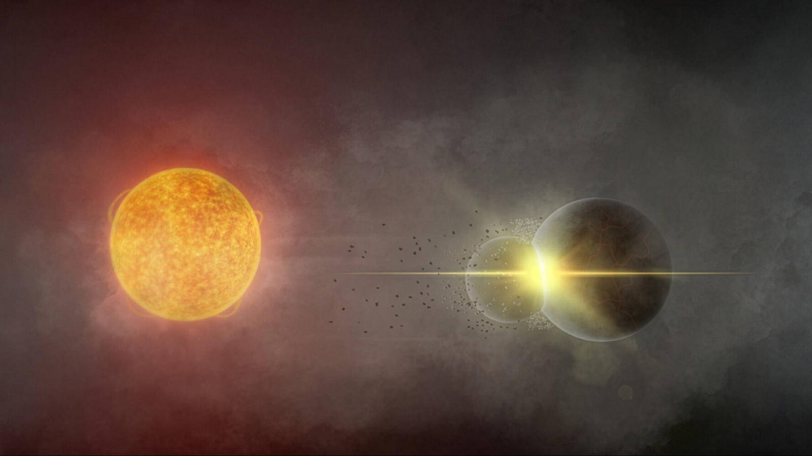 ‘Completamente maluco’: Astrônomos encontram evidências de uma colisão cataclísmica entre exoplanetas