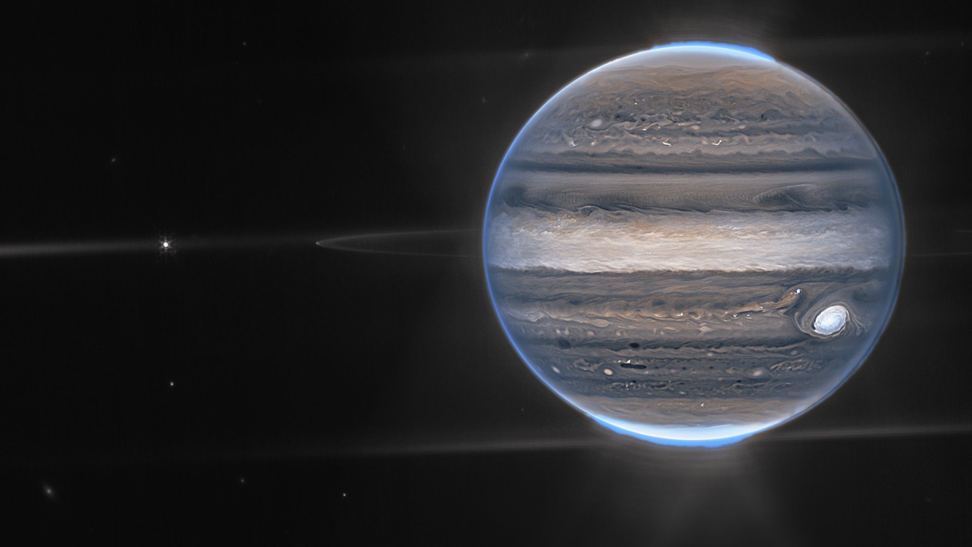 As luas de Júpiter deixam ‘pegadas’ frias nas auroras do planeta, descobriu o Telescópio Espacial James Webb