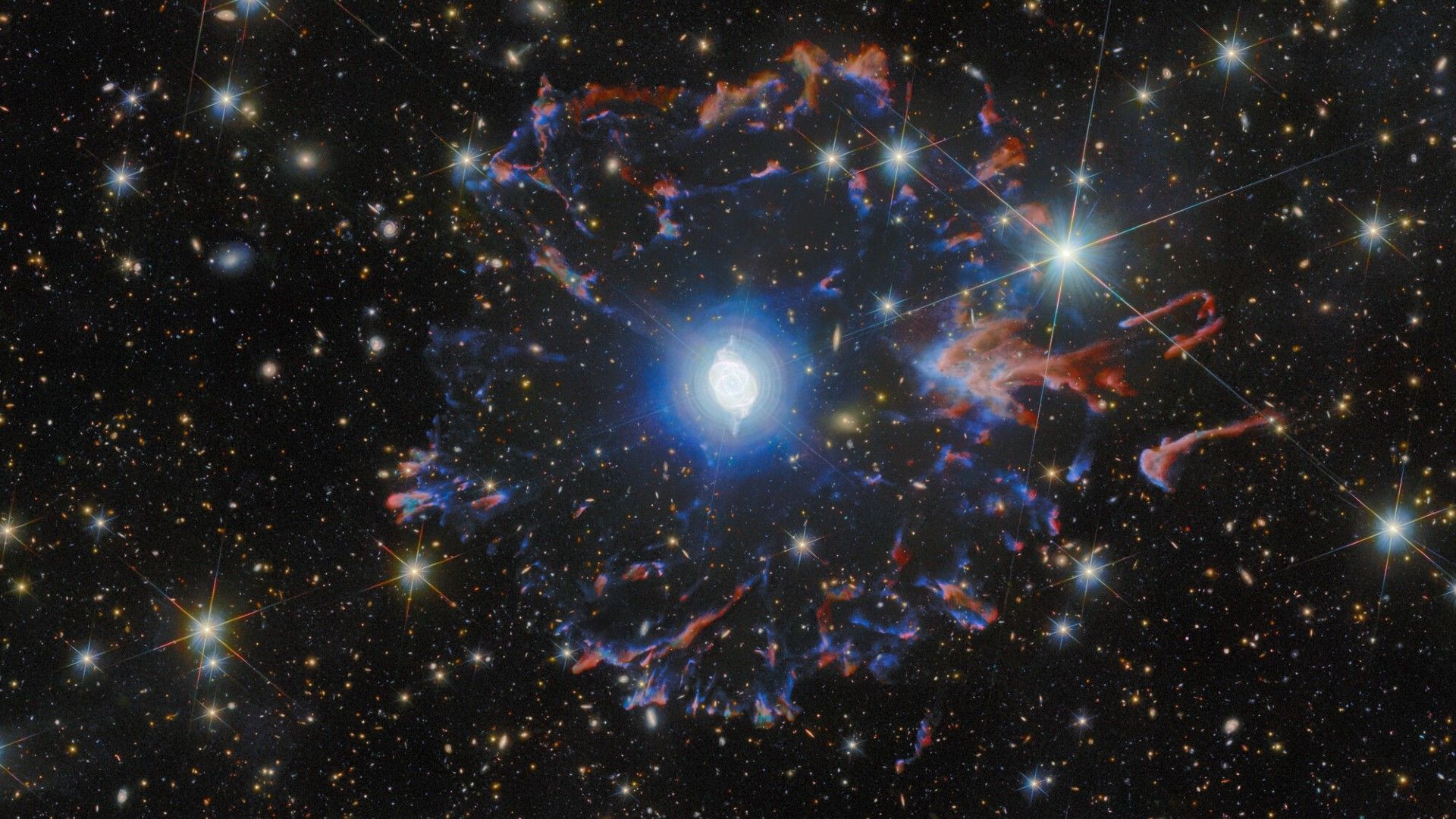 Uma estrela morre na foto Olho de Gato do dia de 10 de março de 2026