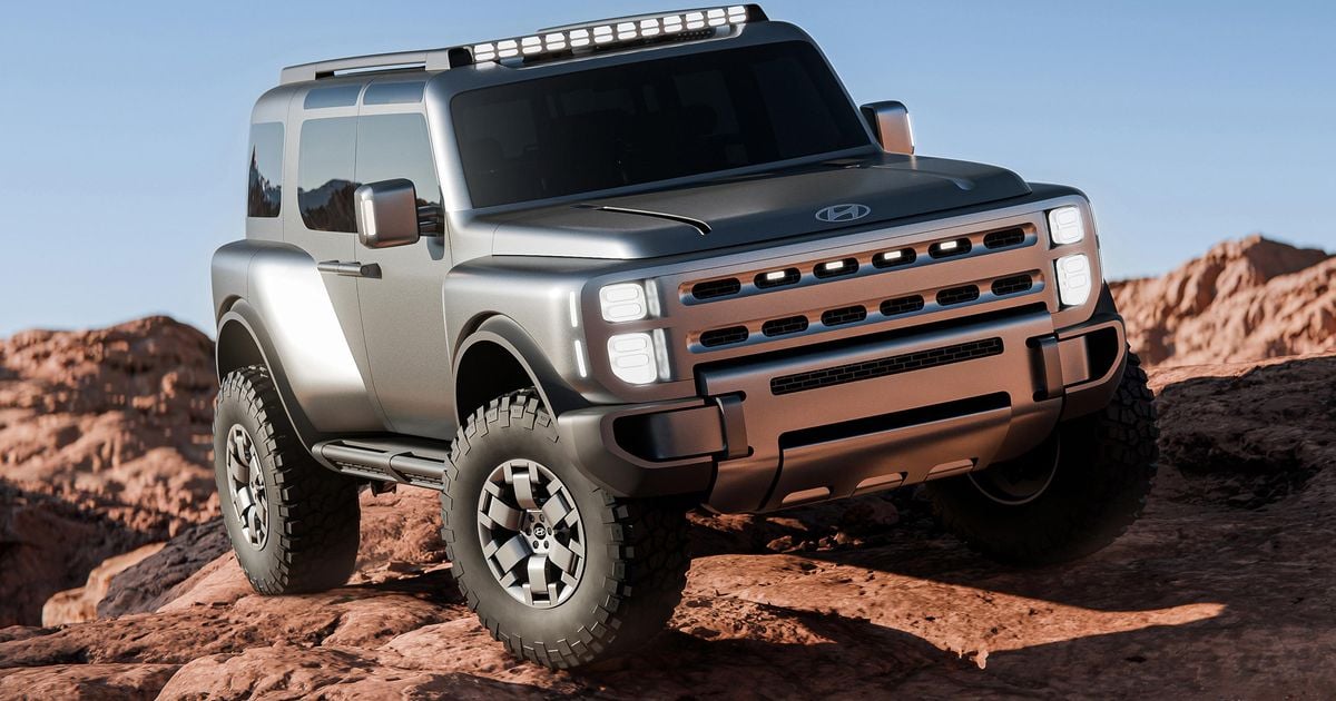Hyundai ute visualizado pelo robusto Boulder Concept