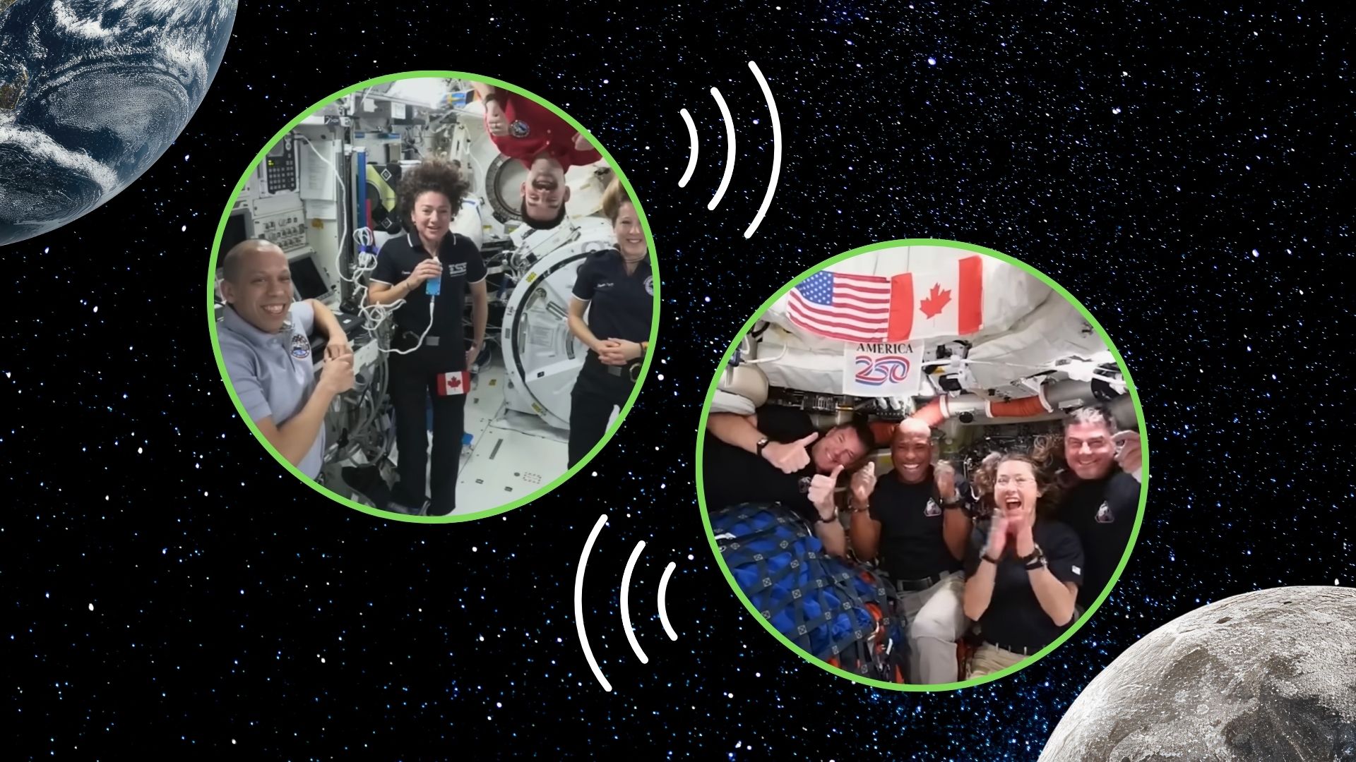 Assista à chamada mais distante da tripulação no espaço entre Artemis 2 e a ISS