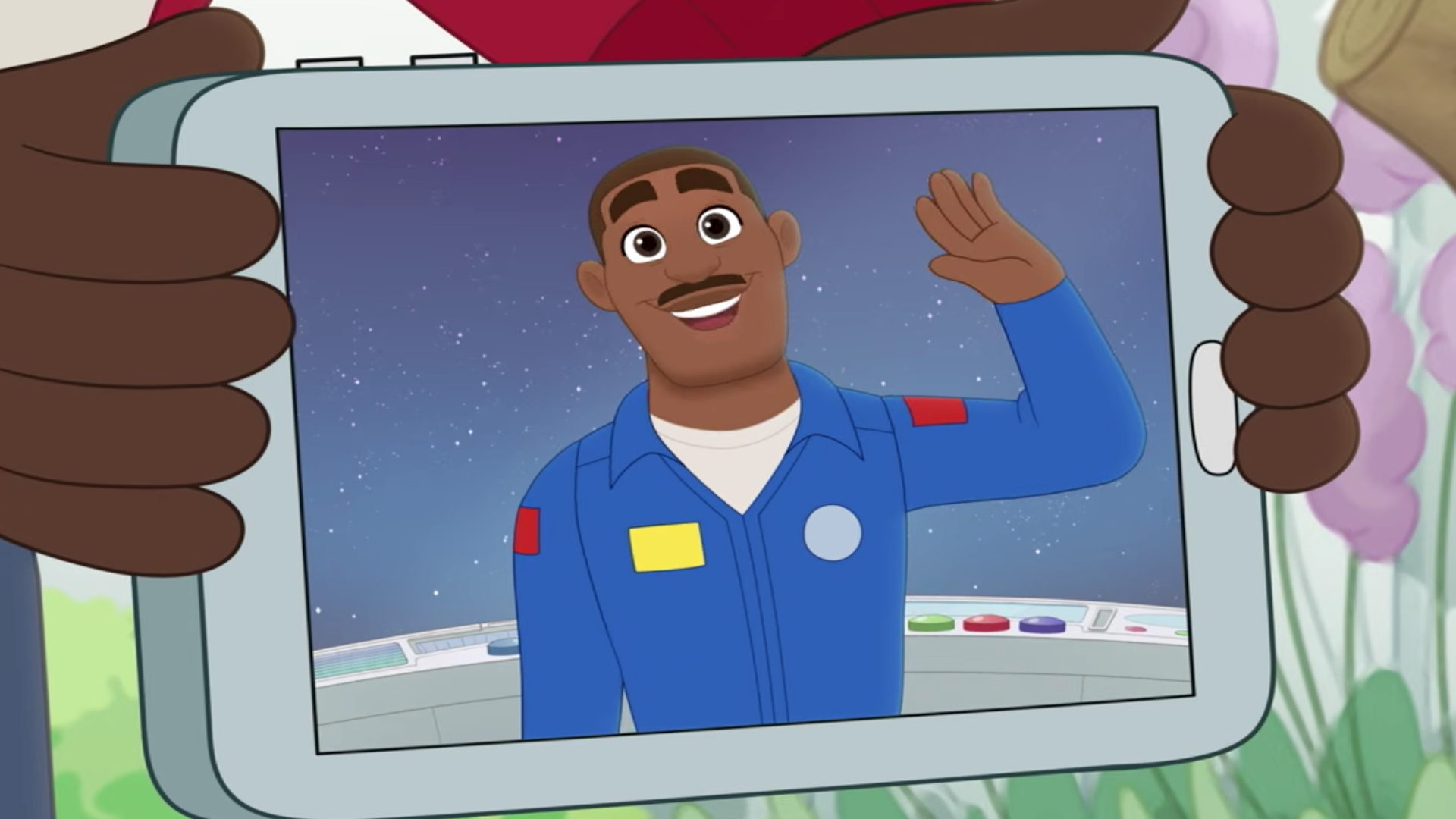 O astronauta da NASA Leland Melvin faz uma participação especial em desenho animado no último episódio de ‘Hey AJ!’