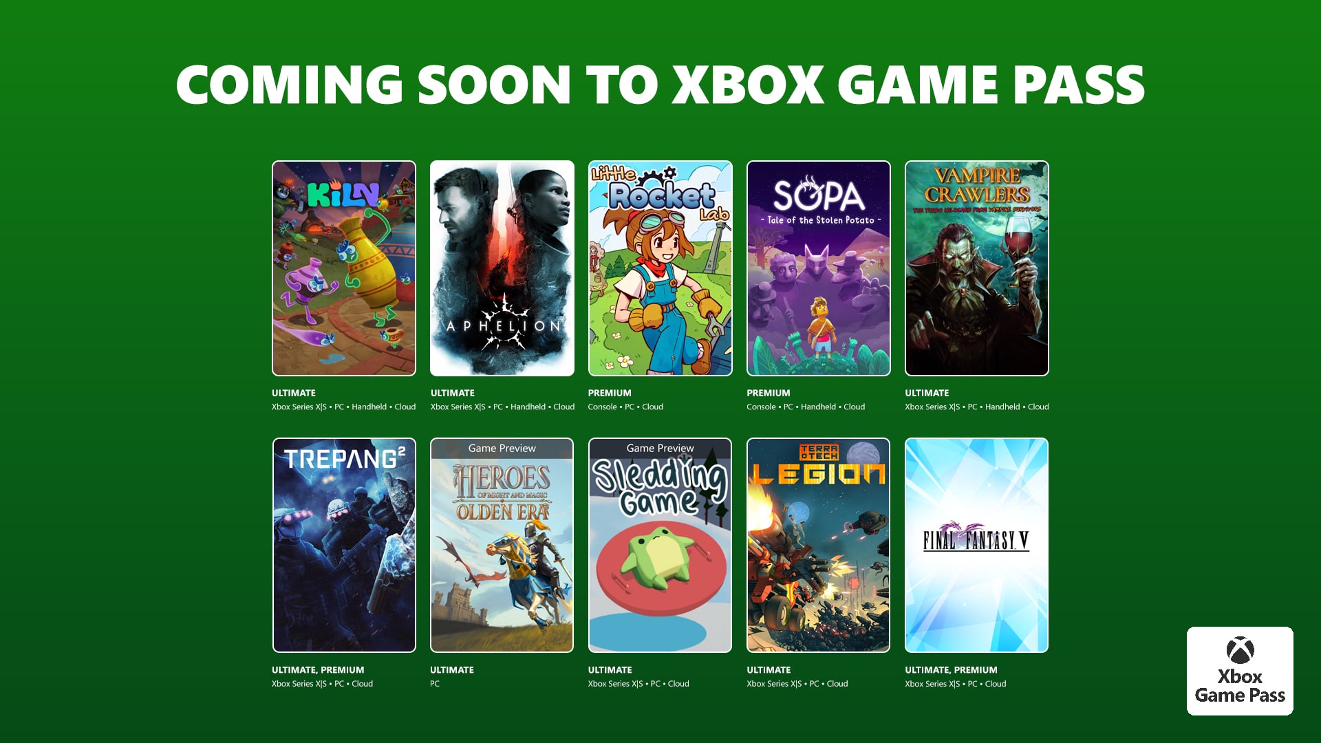 Game Pass adiciona Kiln, Aphelion, Final Fantasy V e muito mais do final de abril ao início de maio
