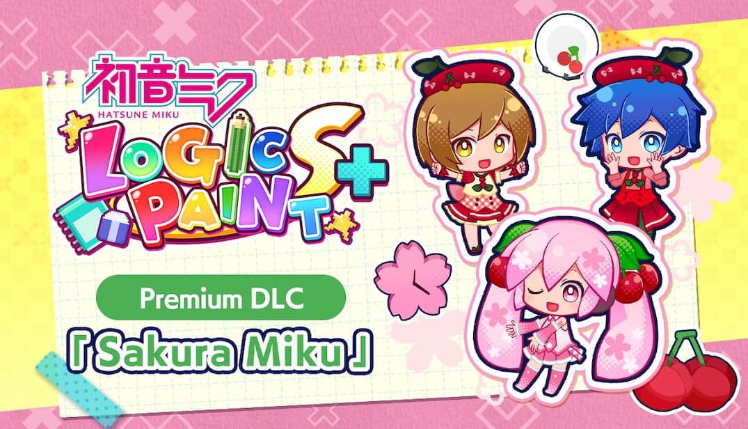 Atualização gratuita de Hatsune Miku Logic Paint S+ e DLC pago ‘Sakura Miku’ anunciados