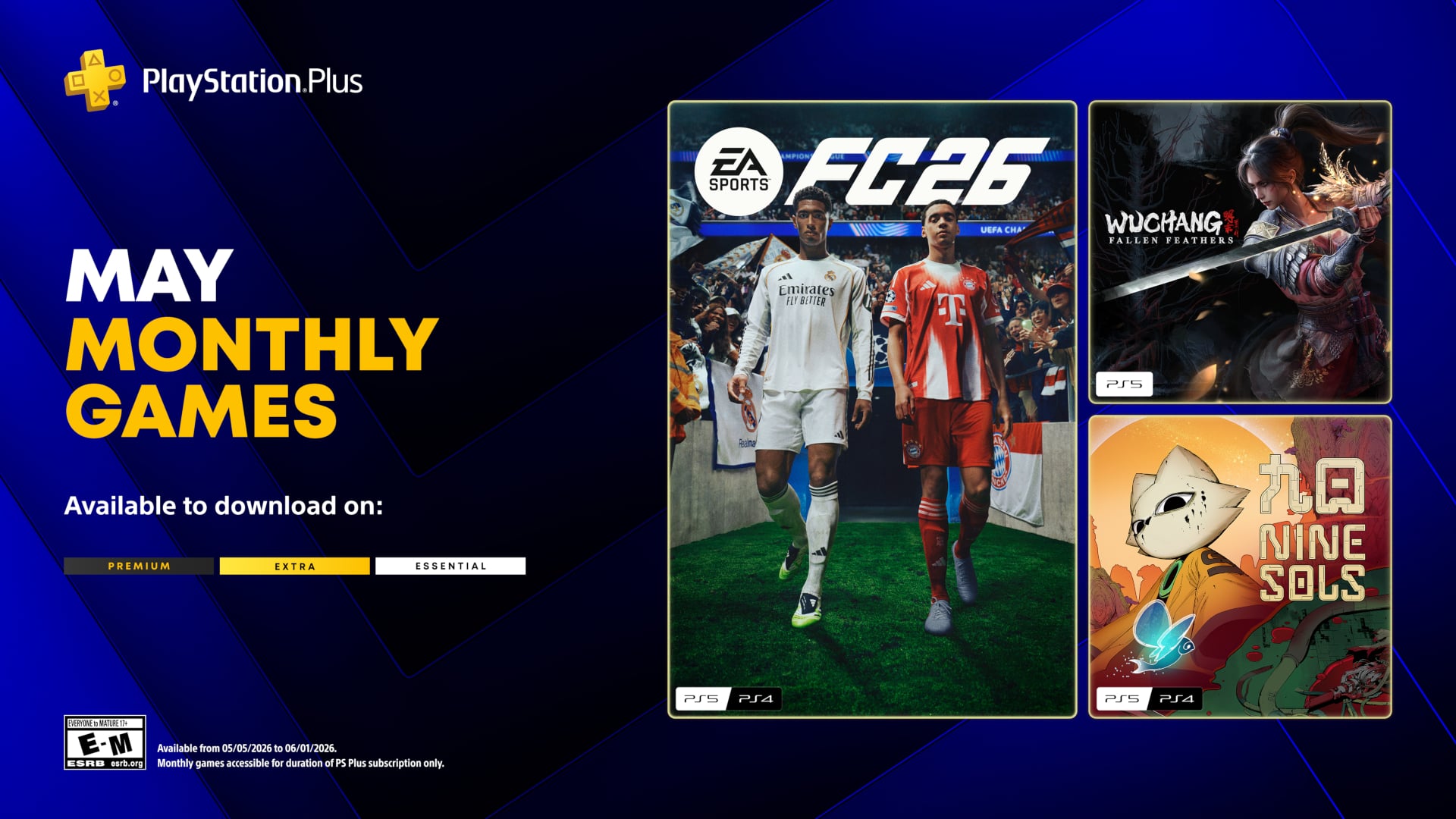 Anunciada a programação de jogos mensais do PlayStation Plus para maio de 2026