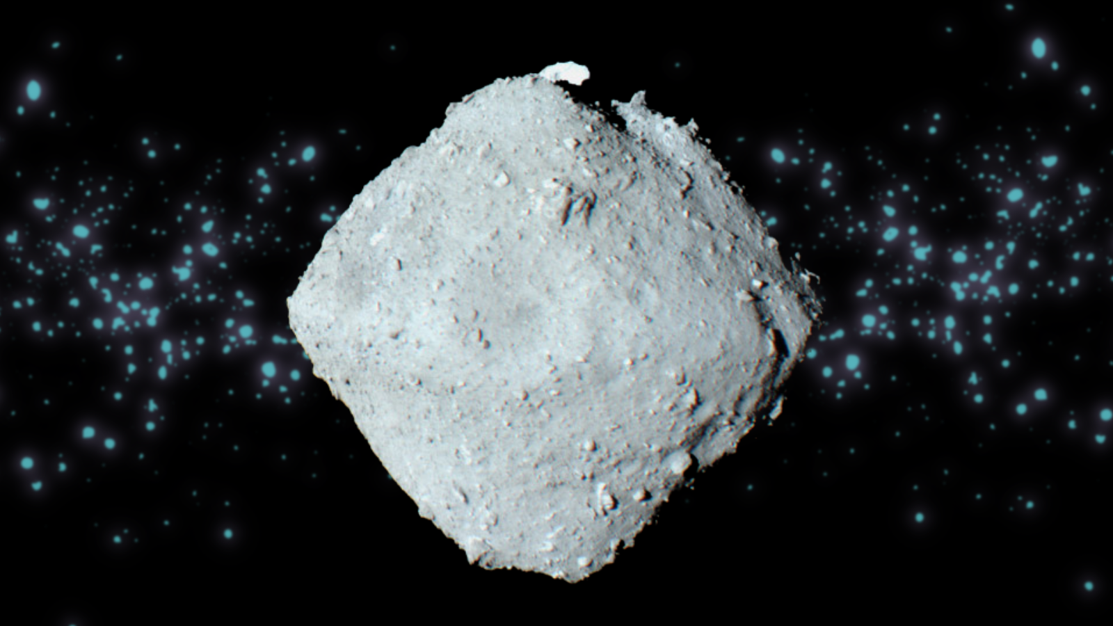 O famoso asteróide Ryugu pode ter sido bombardeado por um enxame de pequenas rochas espaciais há 1.000 anos