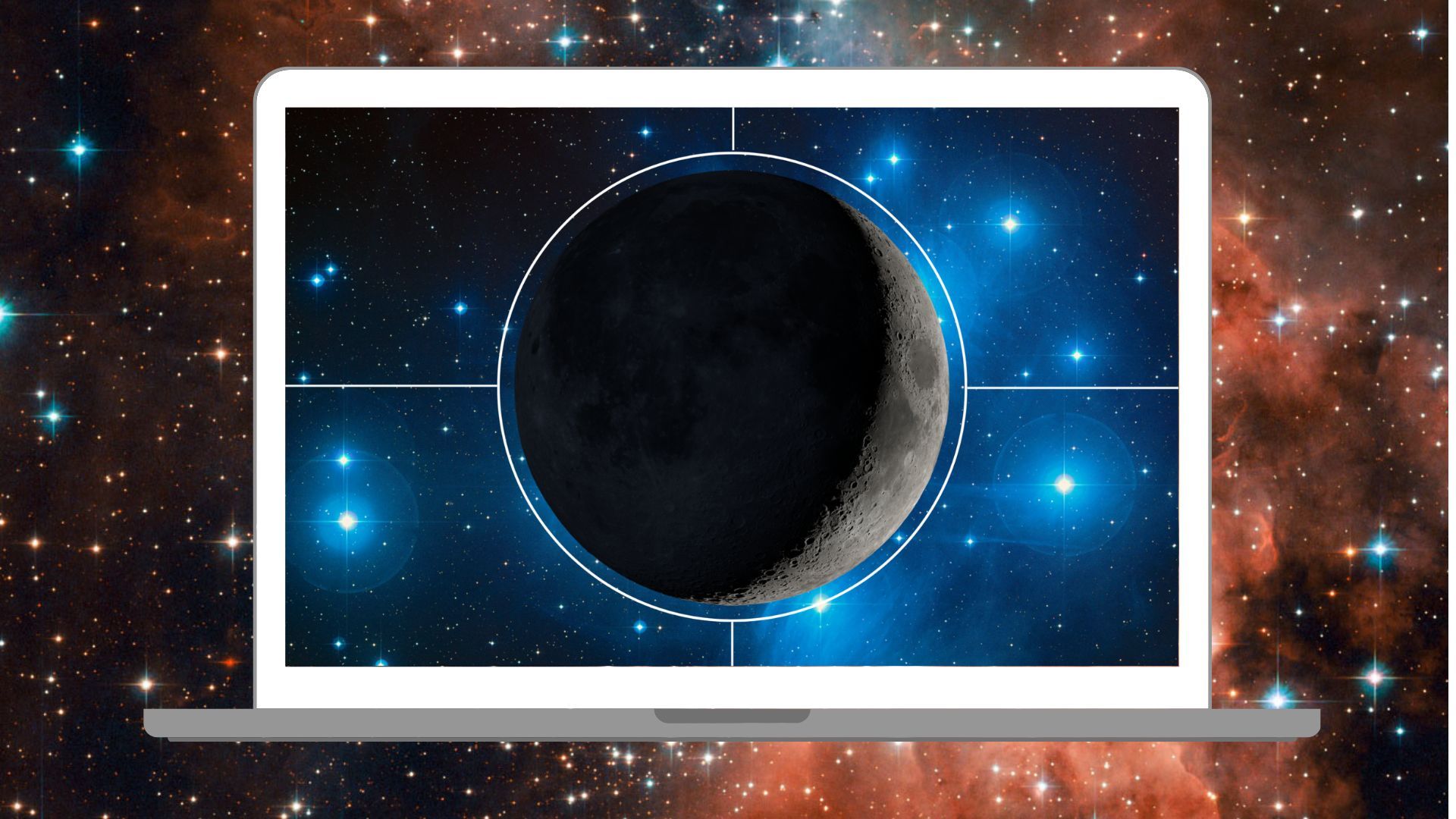 Transmissão ao vivo do telescópio: observe a lua passar na frente das Plêiades em 19 de abril
