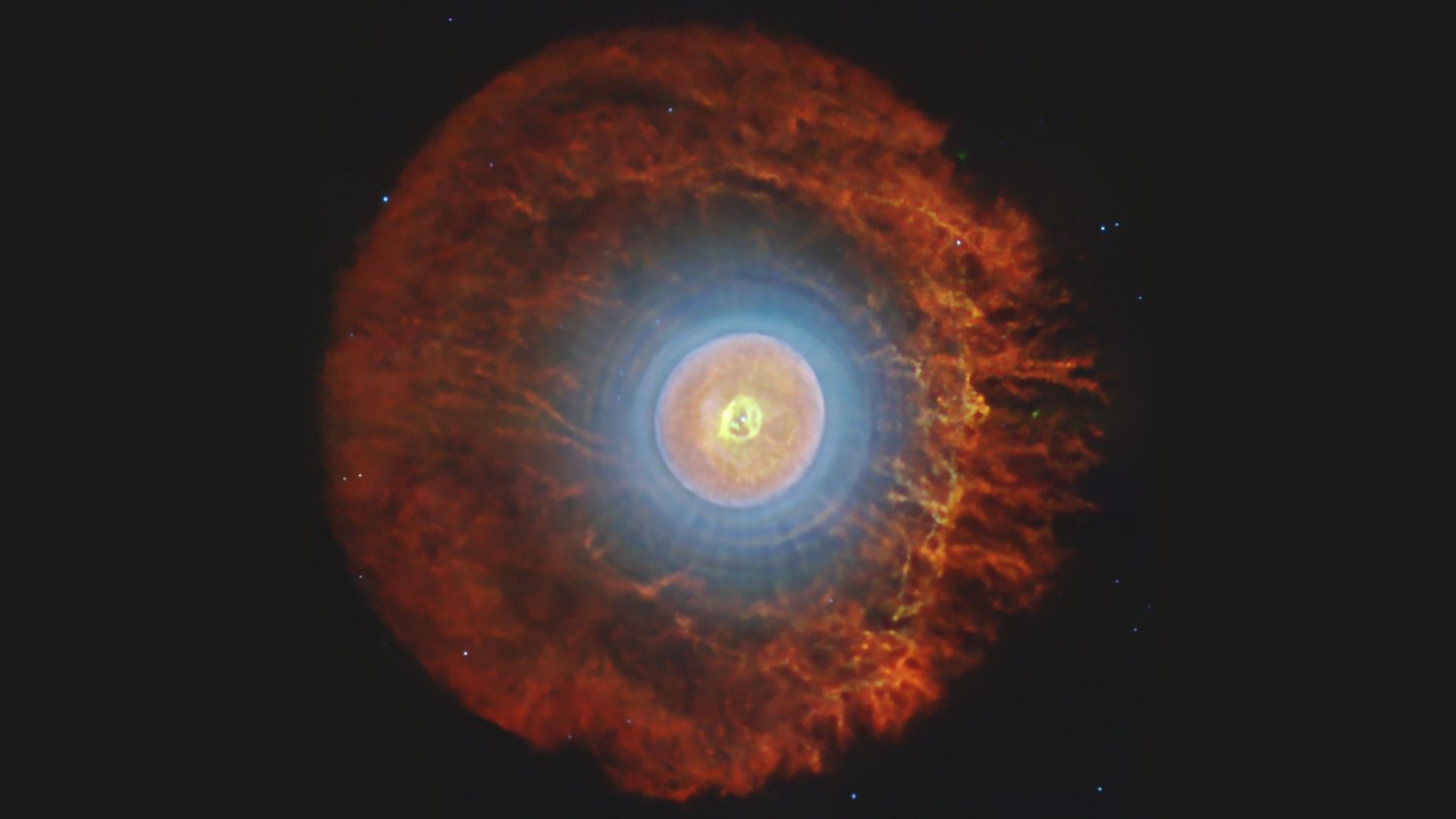 O Telescópio Espacial James Webb observa uma estrela moribunda cercada por misteriosas fulerenos
