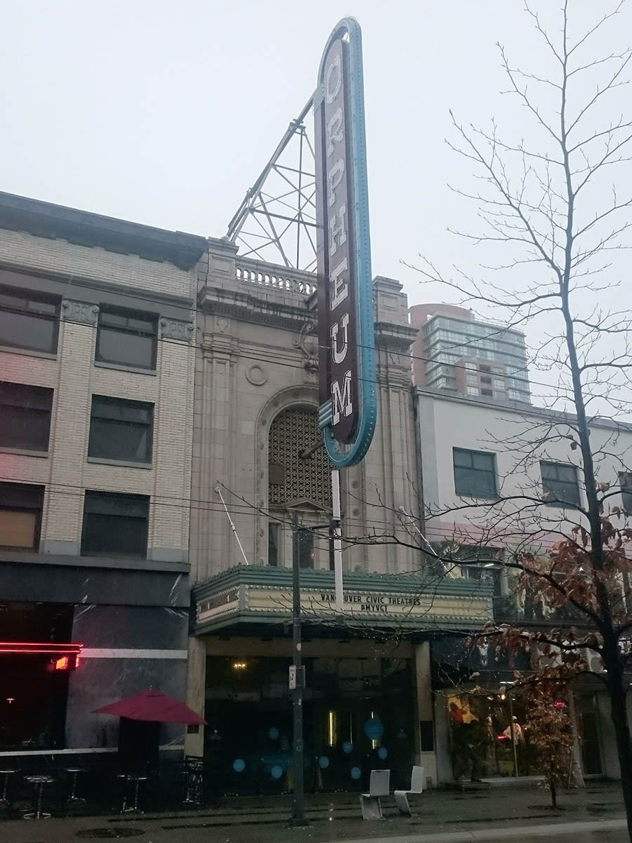 1927 – Orpheum Theatre, Vancouver, British Columbia – Arquitetura de Vancouver