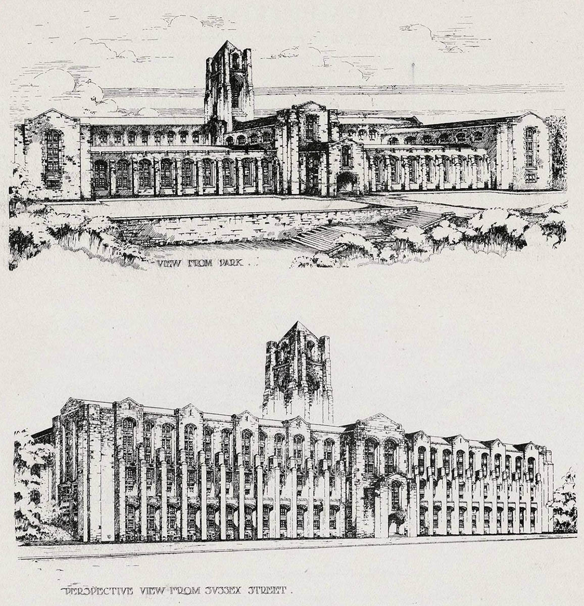 1907 – Concorrente para novos Edifícios Departamentais e de Justiça, Ottawa, Ontário