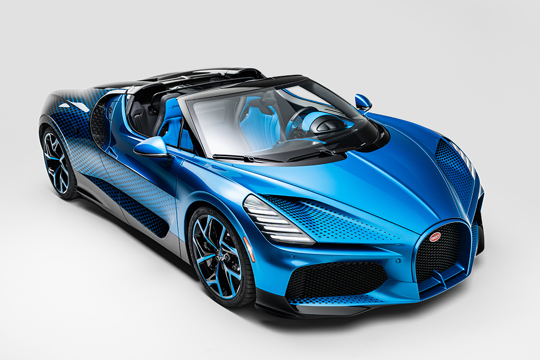 O hipercarro W16 Mistral ‘Fly Bug’ único da Bugatti foi projetado para se parecer com uma libélula