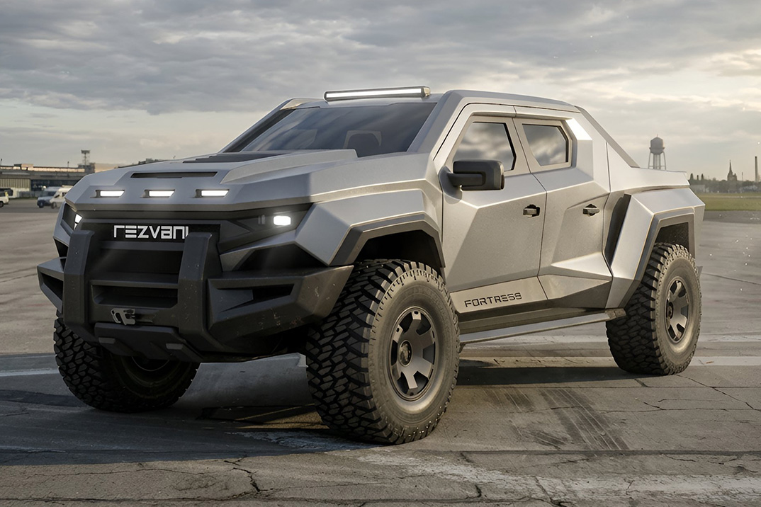 A Fortaleza Rezvani 2027 é um raptor à prova de balas com um coração de 850 HP