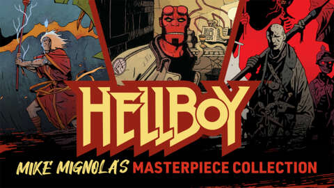 Esta coleção gigante do Hellboy inclui mais de 100 quadrinhos escritos e ilustrados por Mike Mignola