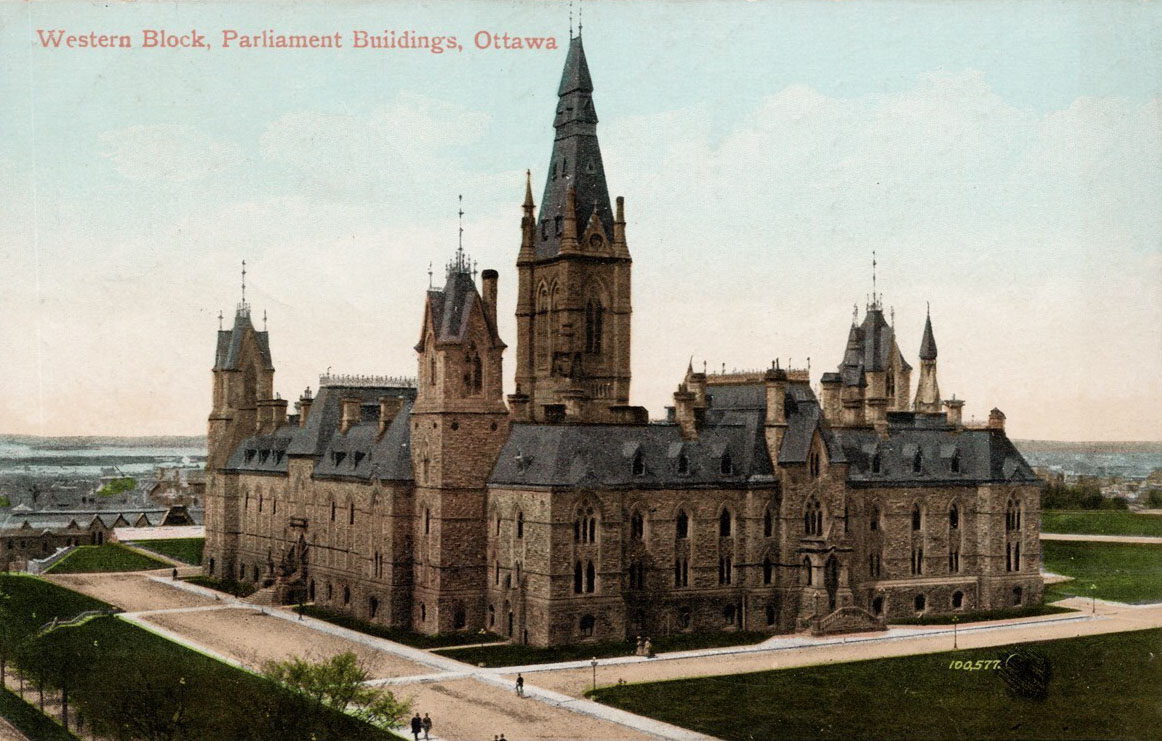 1866 – Bloco Oeste, Parliament Hill, Ottawa – Arquitetura de Ottawa