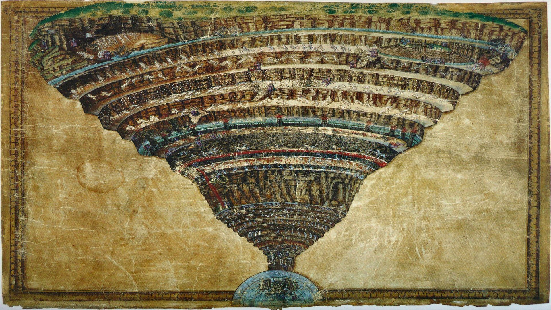 O Inferno de Dante do século 14 retrata o impacto de um asteróide?
