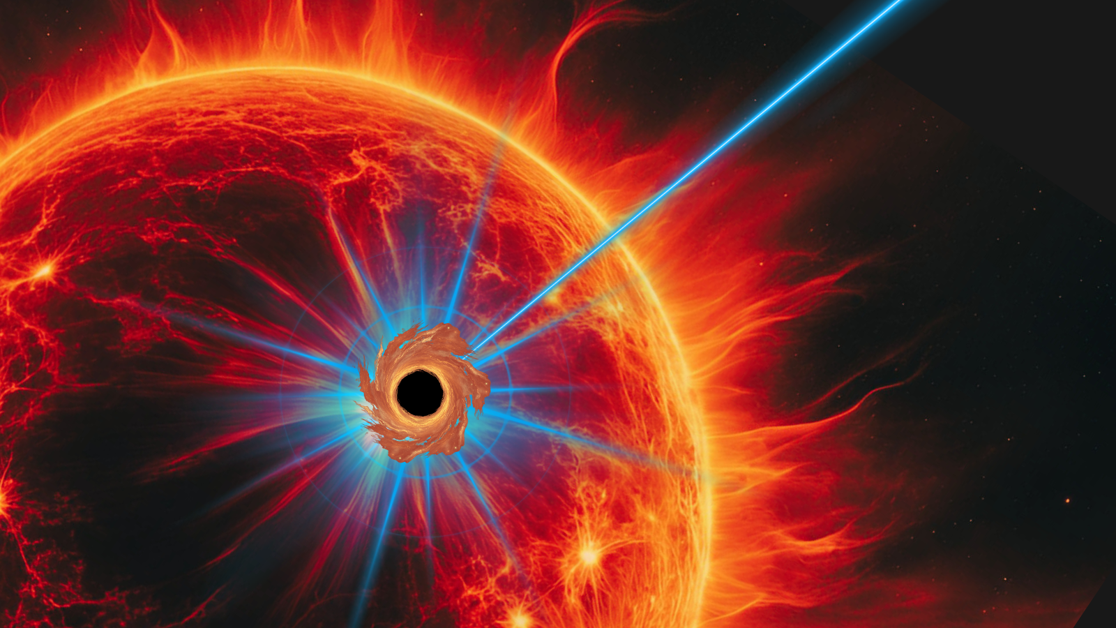 Buracos negros colidindo com estrelas escaldantes podem estar causando misteriosos flashes azuis no cosmos