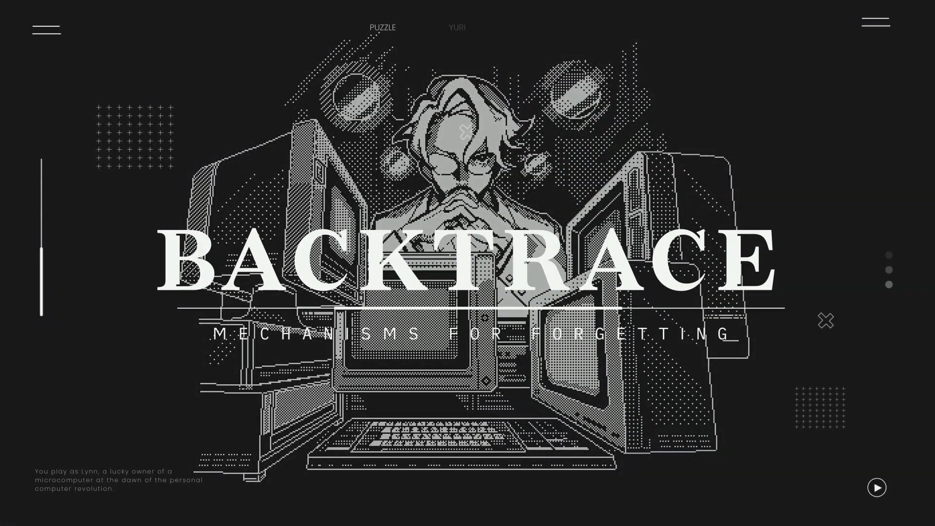 Backtrace: Mechanisms for Forgetting anunciado para PC – jogo de mistério e quebra-cabeça pixel art yuri dentro de um computador retrô