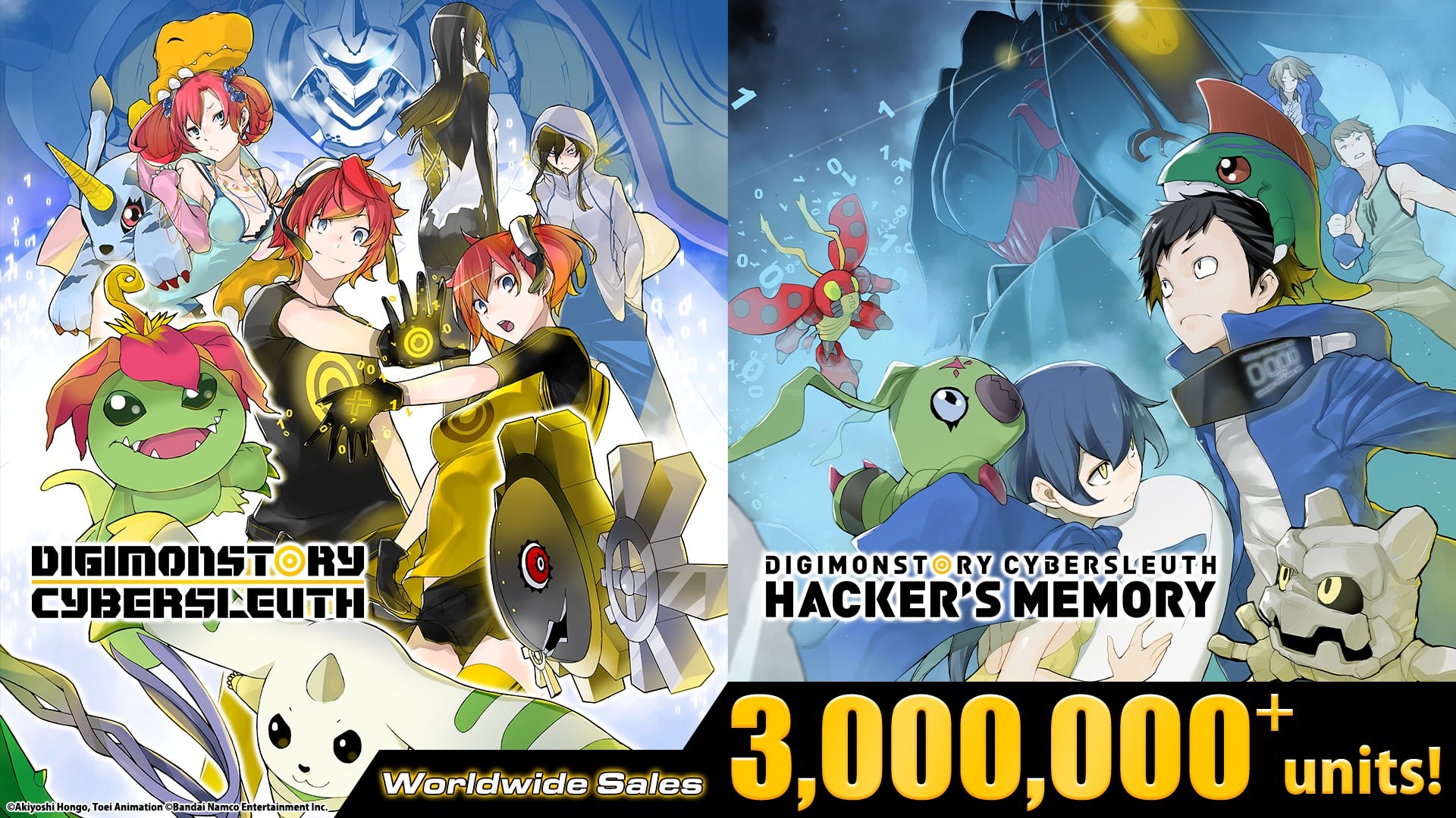 Digimon Story: Remessas da série Cyber ​​Sleuth e vendas digitais chegam a três milhões