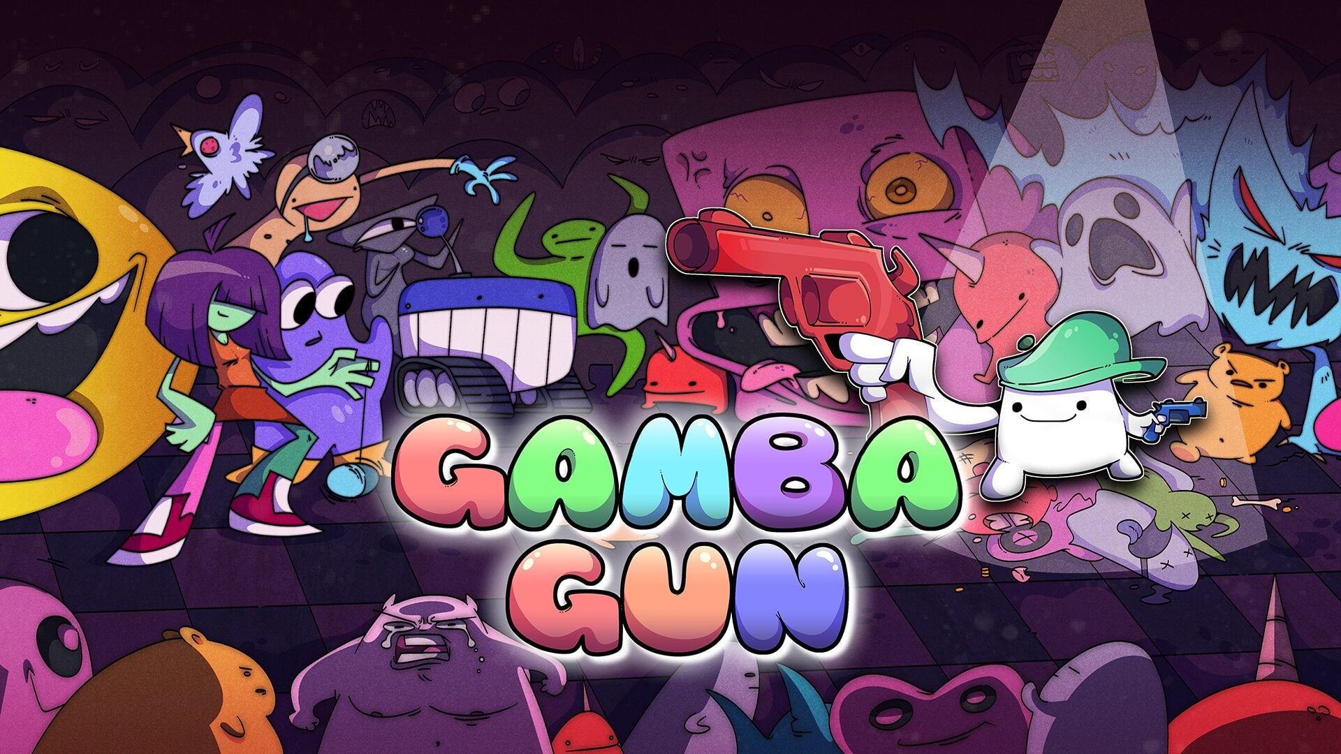 O jogo de tiro roguelite de cima para baixo Gamba Gun será publicado pela Astrolabe Games