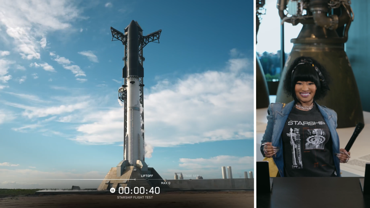 O primeiro lançamento do megarocket Starship V3 da SpaceX foi eliminado no último minuto. Desculpe, Nicki Minaj