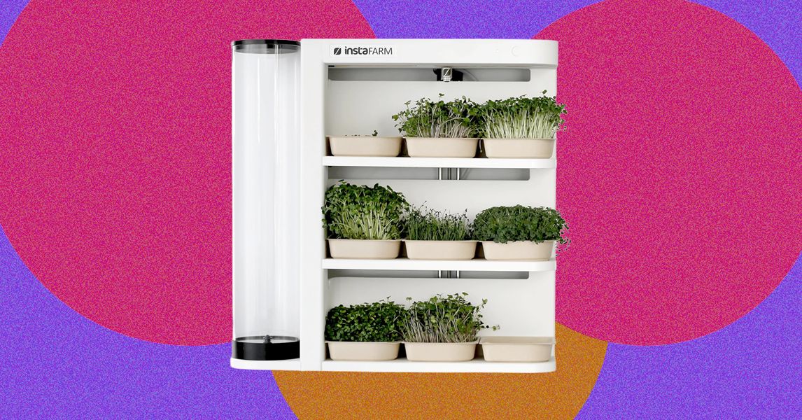 Revisão automatizada do jardim interno de microgreens da InstaFarm: fácil ser verde