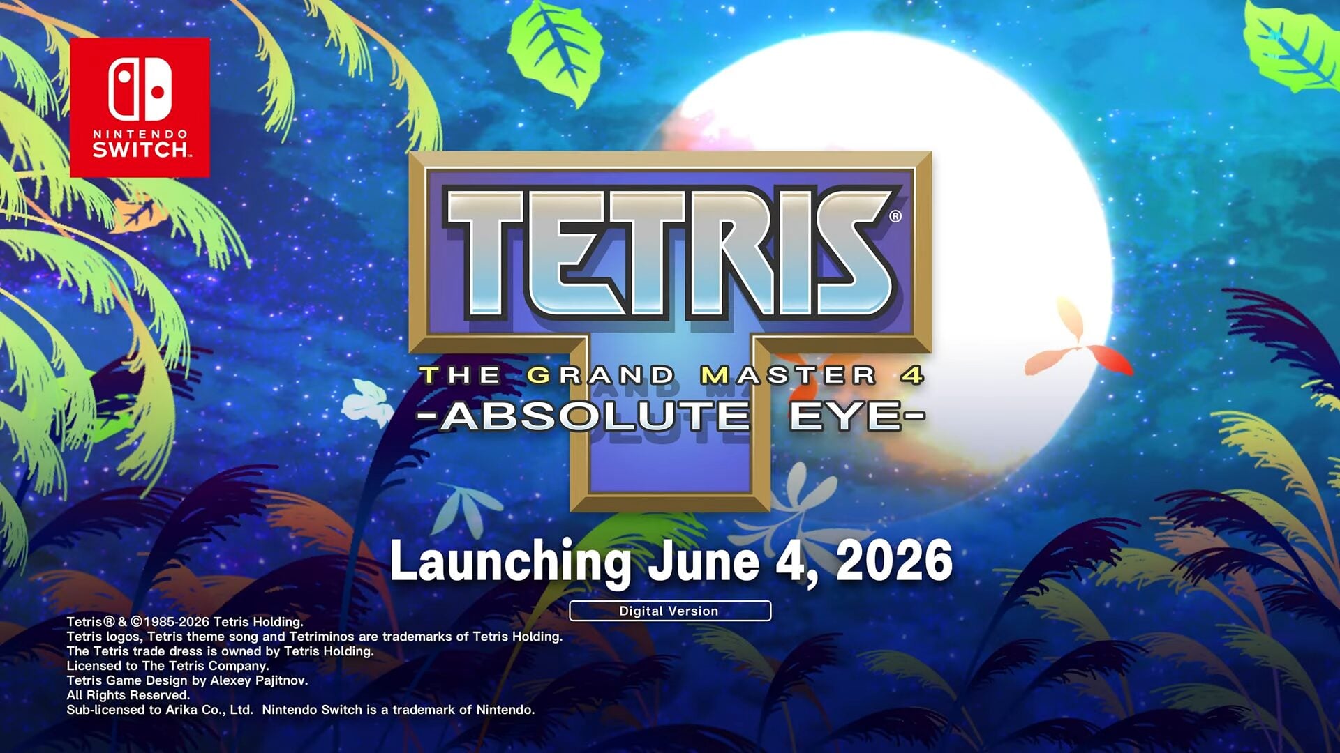 Tetris the Grand Master 4: Absolute Eye chegará ao Switch em 4 de junho