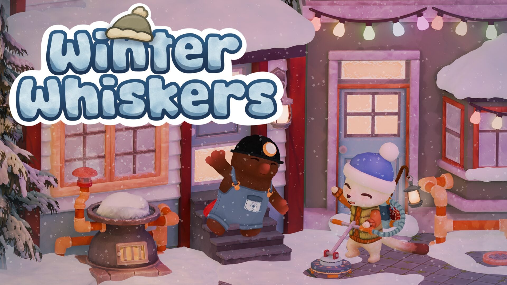 Jogo aconchegante de simulação de vácuo de neve Winter Whiskers anunciado para PC