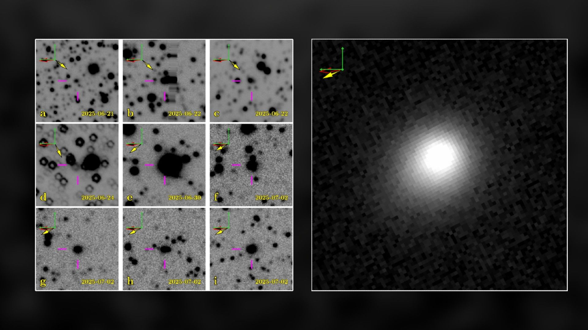 Astrônomos encontram imagens do cometa interestelar 3I/ATLAS tiradas antes de sua descoberta oficial escondidas em dados do Observatório Rubin