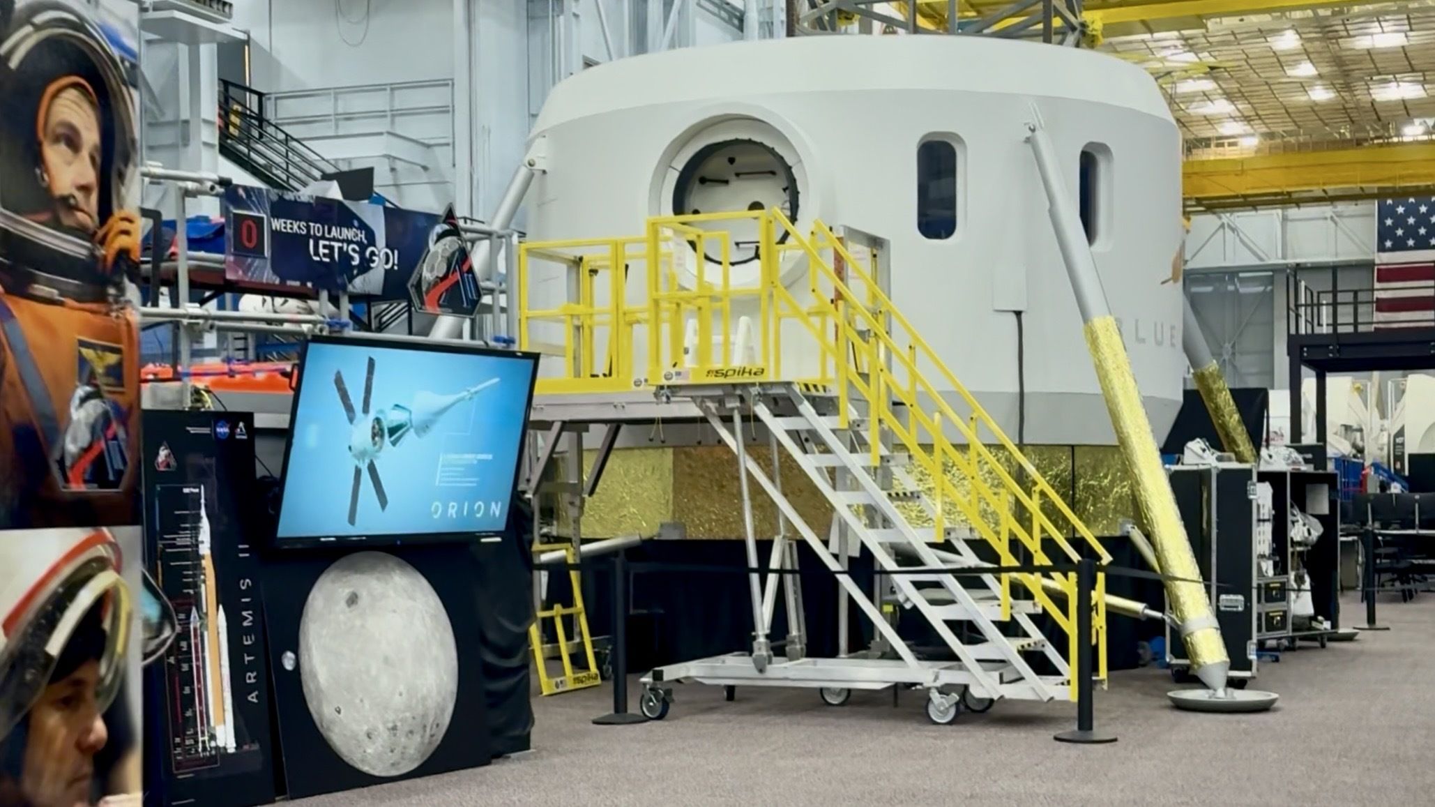 A maquete do módulo lunar da Blue Origin está pronta para o treinamento de astronautas Artemis da NASA