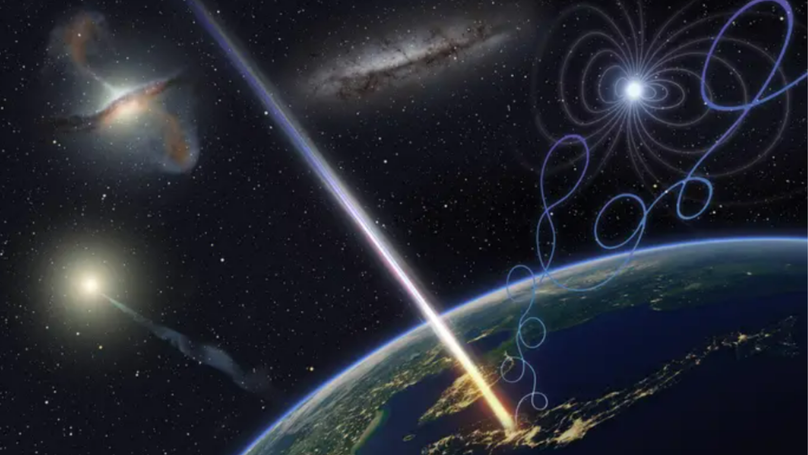 O que lança partículas misteriosamente poderosas chamadas “raios cósmicos” na Terra?