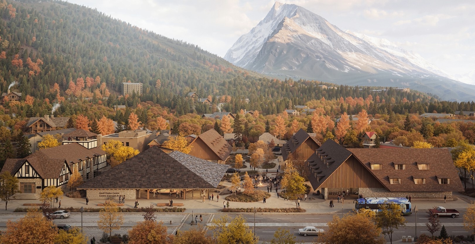 Kengo Kuma & Associates e Paul Raff Studio selecionados para projetar o novo centro de visitantes do Parque Nacional de Banff no Canadá