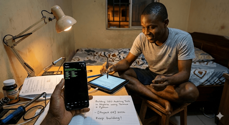 De uma tela quebrada à nuvem: construindo um futuro de IA com Termux na Nigéria
