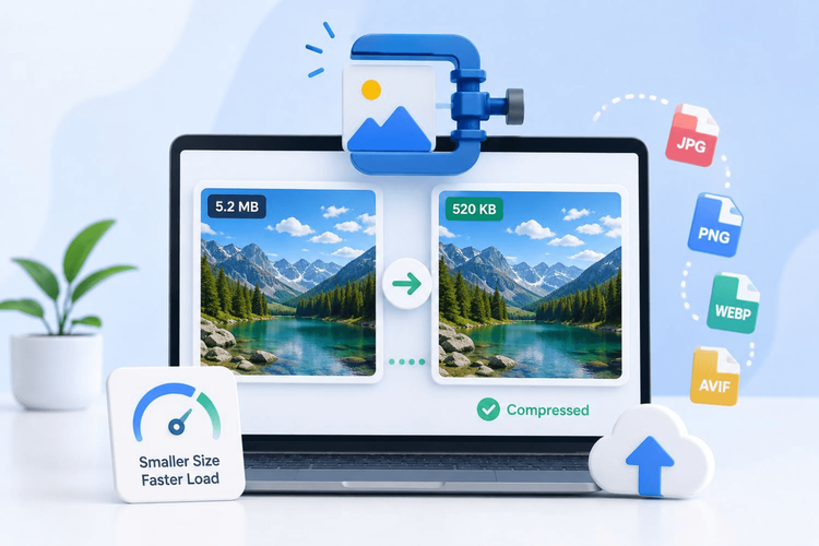 7 melhores ferramentas de compressão de imagens online gratuitas em 2026