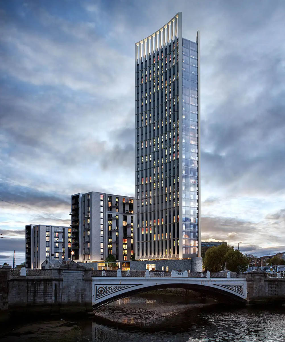 2029 – 42a Parkgate Street, Dublin – Arquitetura da cidade de Dublin, Irlanda não construída, em construção