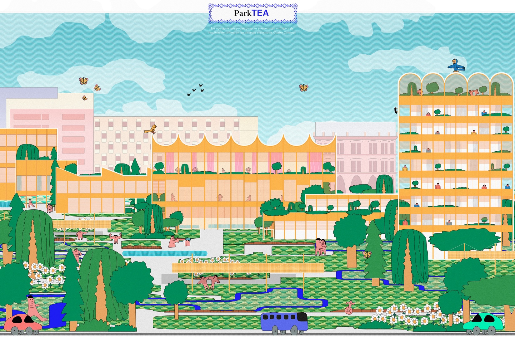 ParkTEA: Vencedor do ArchDaily Student Project Awards Reimaginando a Cidade para a Diversidade Cognitiva