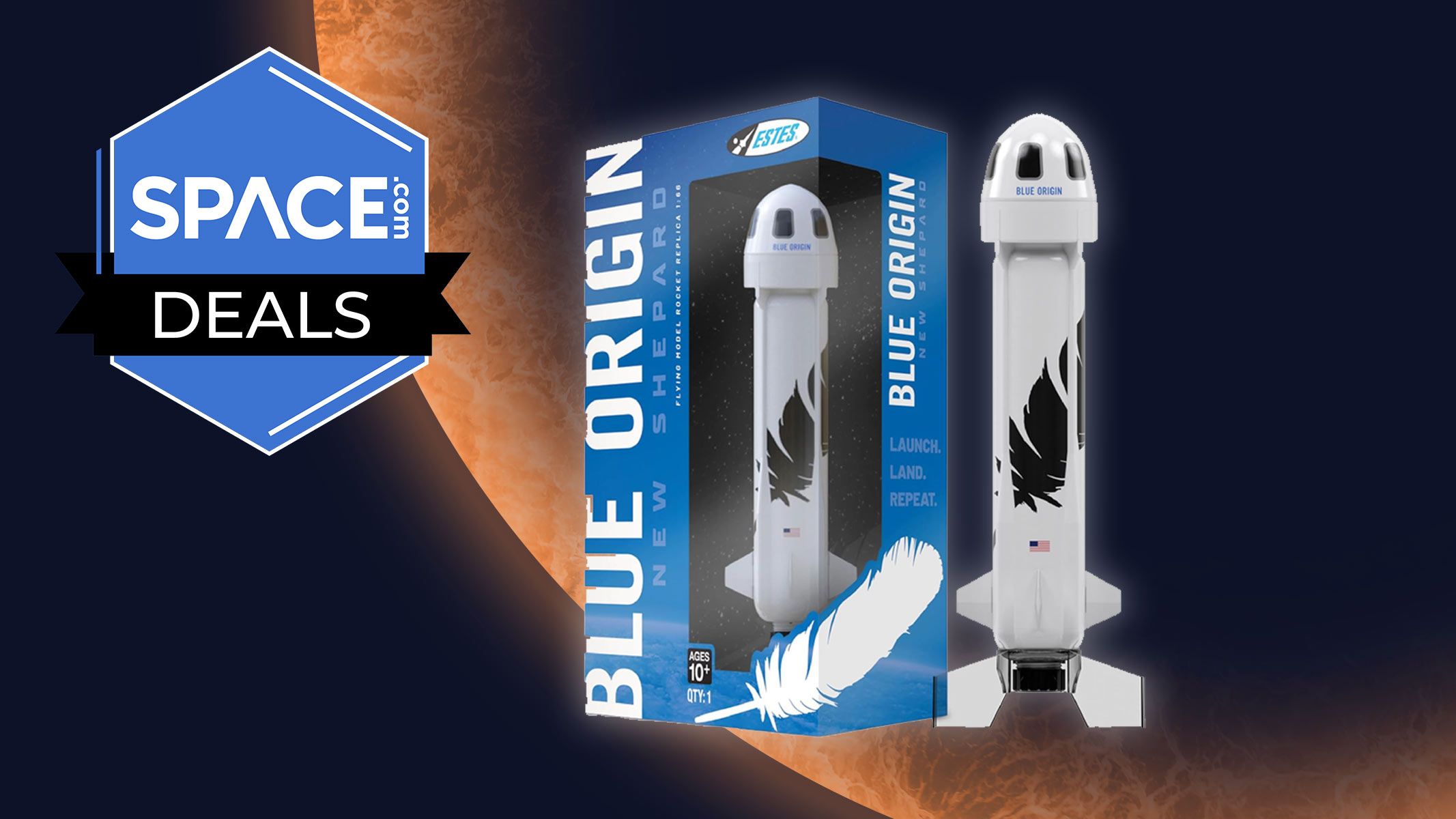 O foguete modelo Estes Blue Origin custa agora menos de US $ 30 para o Memorial Day!