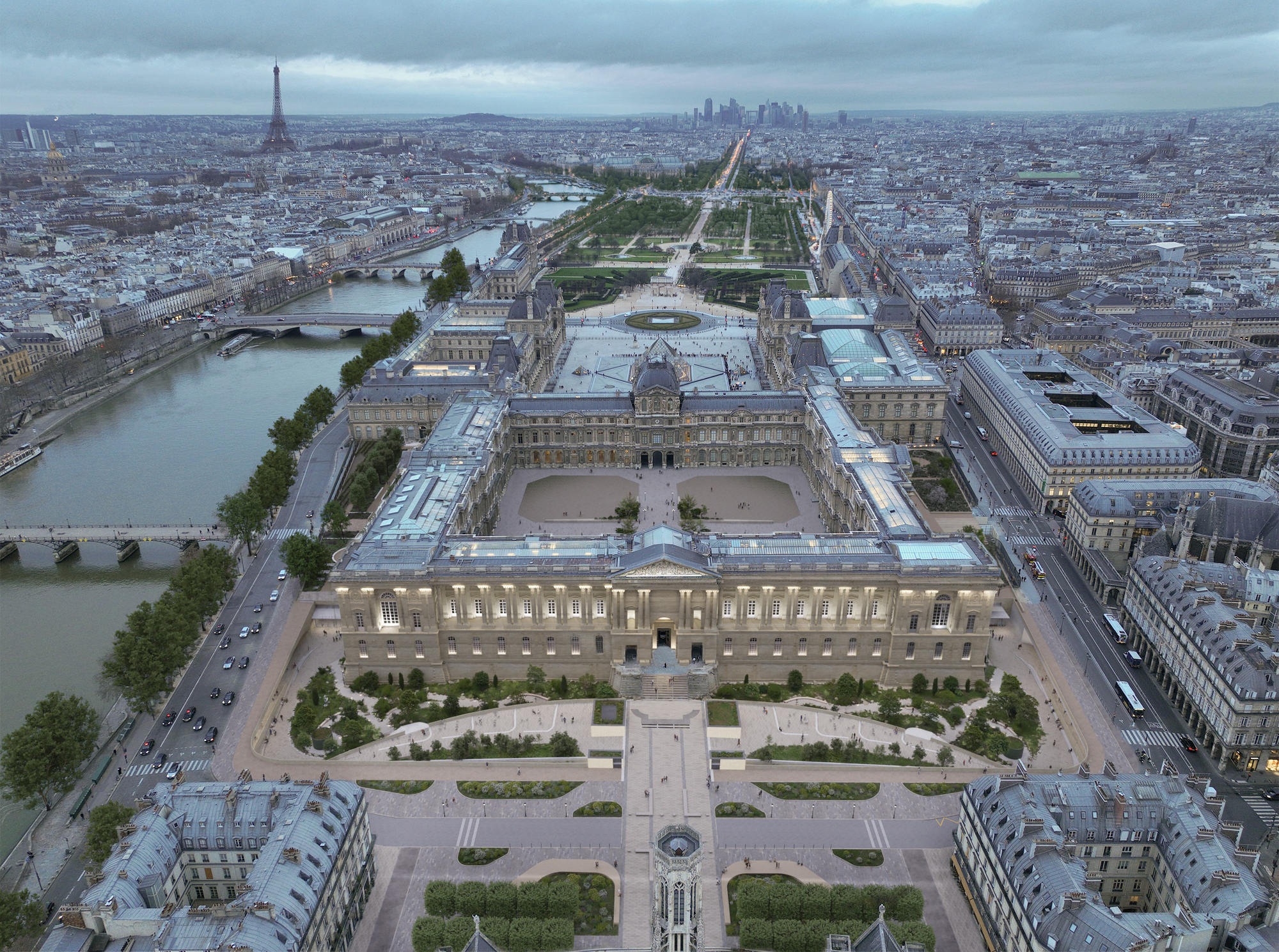 Selldorf Architects, STUDIOS Architecture e BASE Paysagiste selecionados para reformar o Museu do Louvre