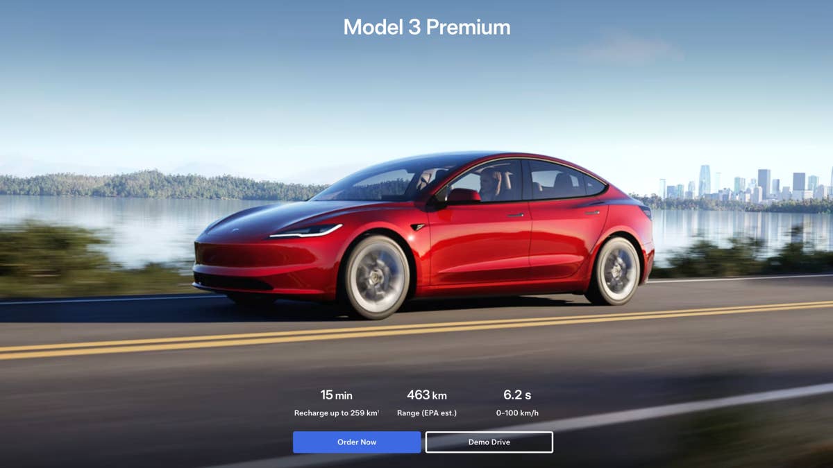 Tesla Model 3 fica US$ 8.000 mais barato no Canadá, mas dois segundos mais lento