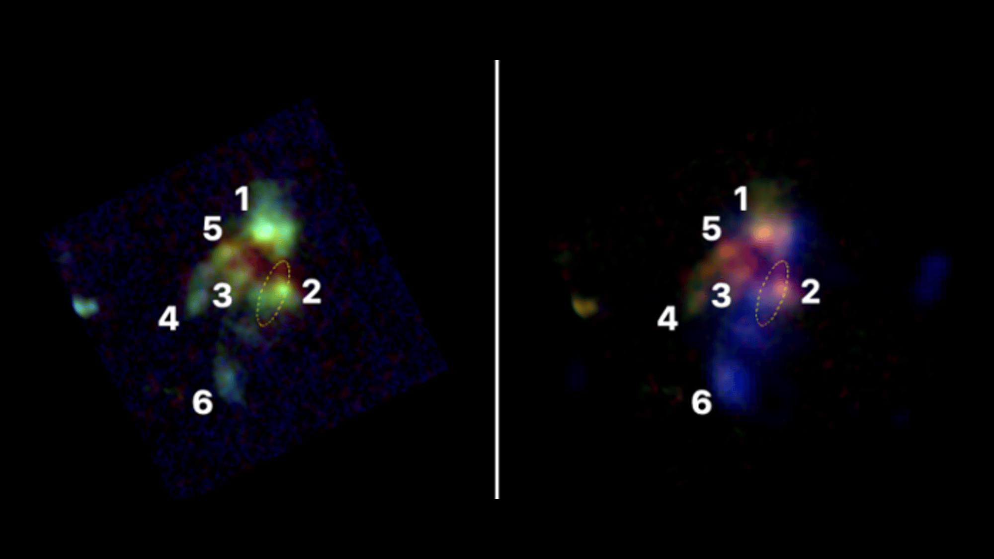 O Telescópio Espacial James Webb captura 6 galáxias se fundindo em uma das maiores galáxias do universo