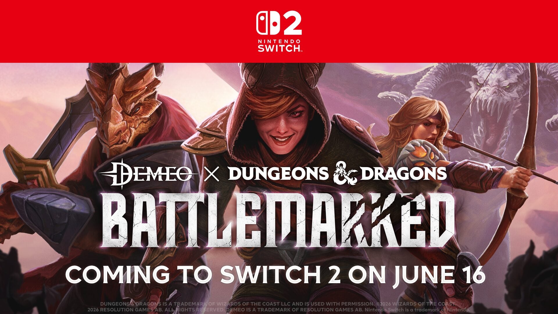 Demeo x Dungeons & Dragons: Battlemarked chegando ao Switch 2 em 16 de junho
