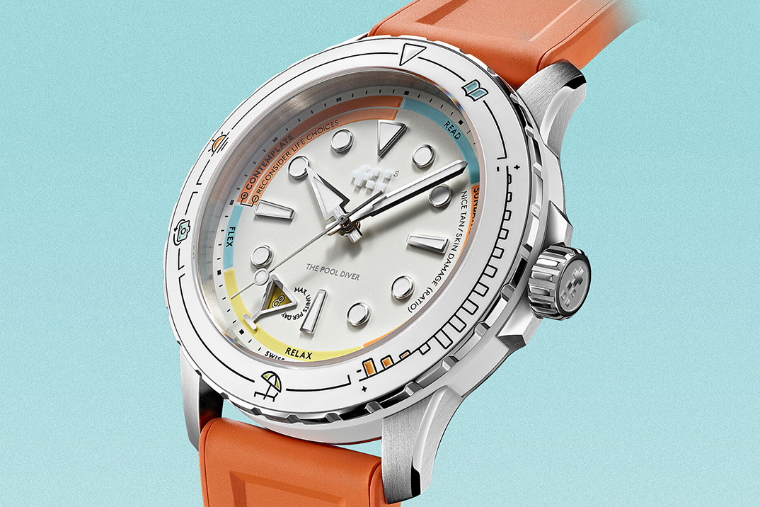 C60 Pool Diver de Christopher Ward programa seu banho de sol, bebida e pavor existencial