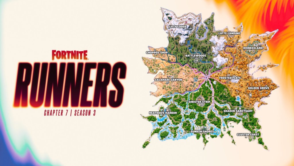 O mapa da 3ª temporada do capítulo 7 do Fortnite também pode ser totalmente novo