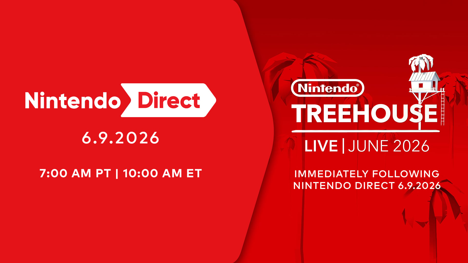 Nintendo Direct marcado para 9 de junho, seguido por Nintendo Treehouse: Live!