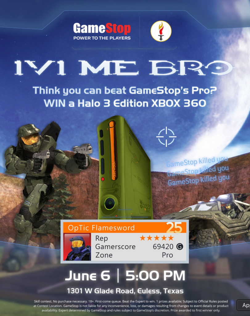 Anunciado o torneio Halo 3 “1v1 Me Bro”, o prêmio principal é um console lendário