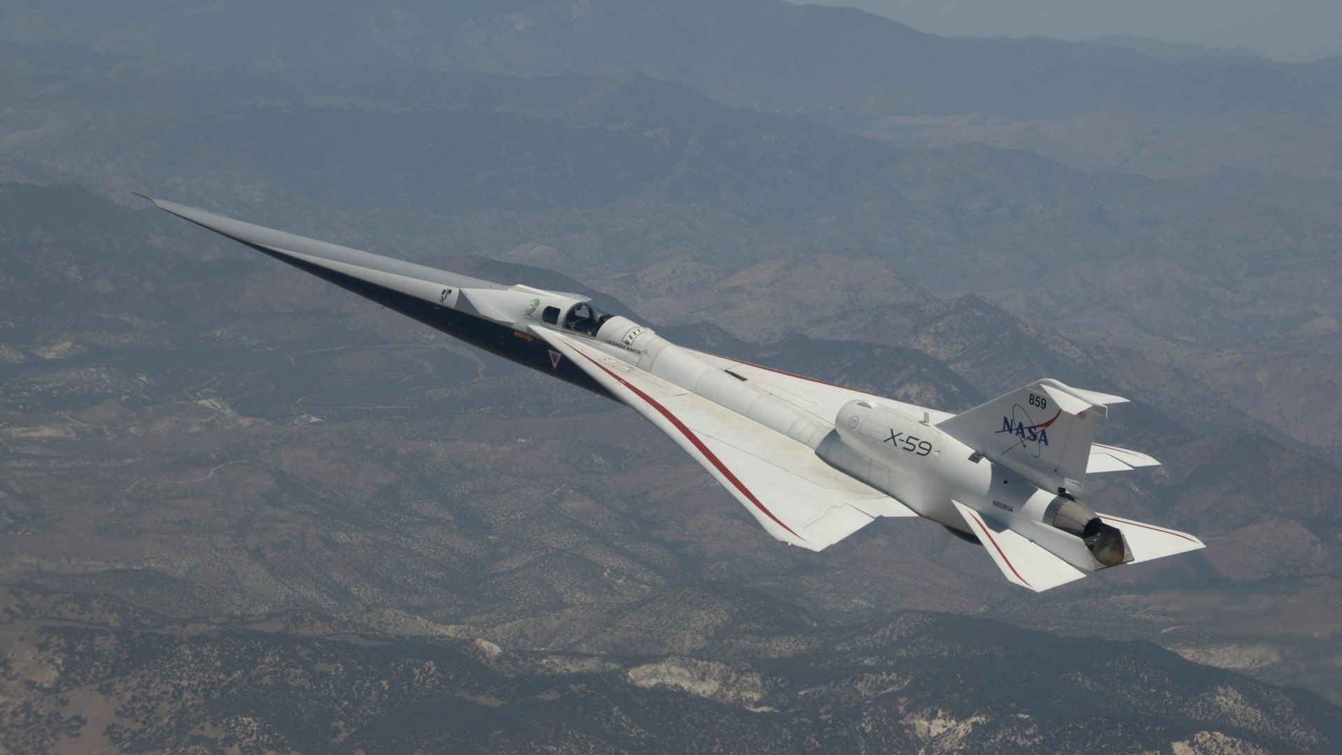 O jato X-59 da NASA está pronto para quebrar a barreira do som pela 1ª vez neste mês