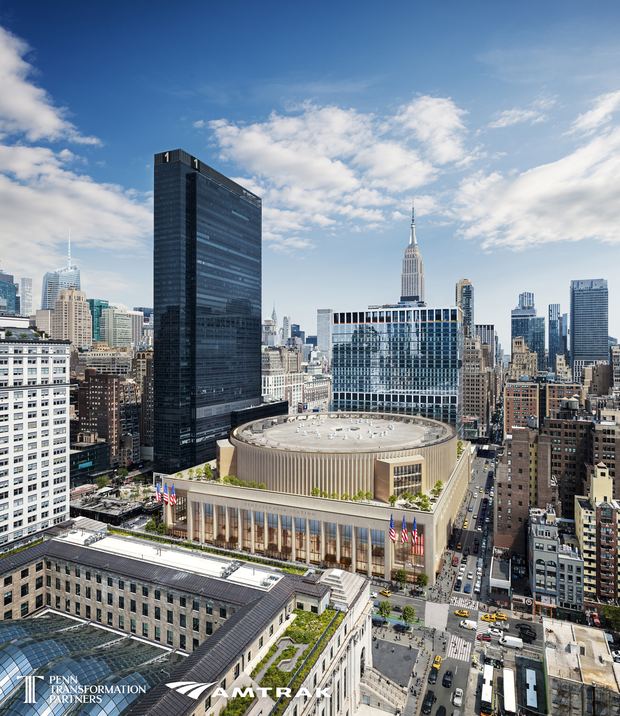 Projetos revelados para a Penn Station de Nova York por PAU e HNTB-HOK